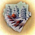 Placemat - Delft bottles