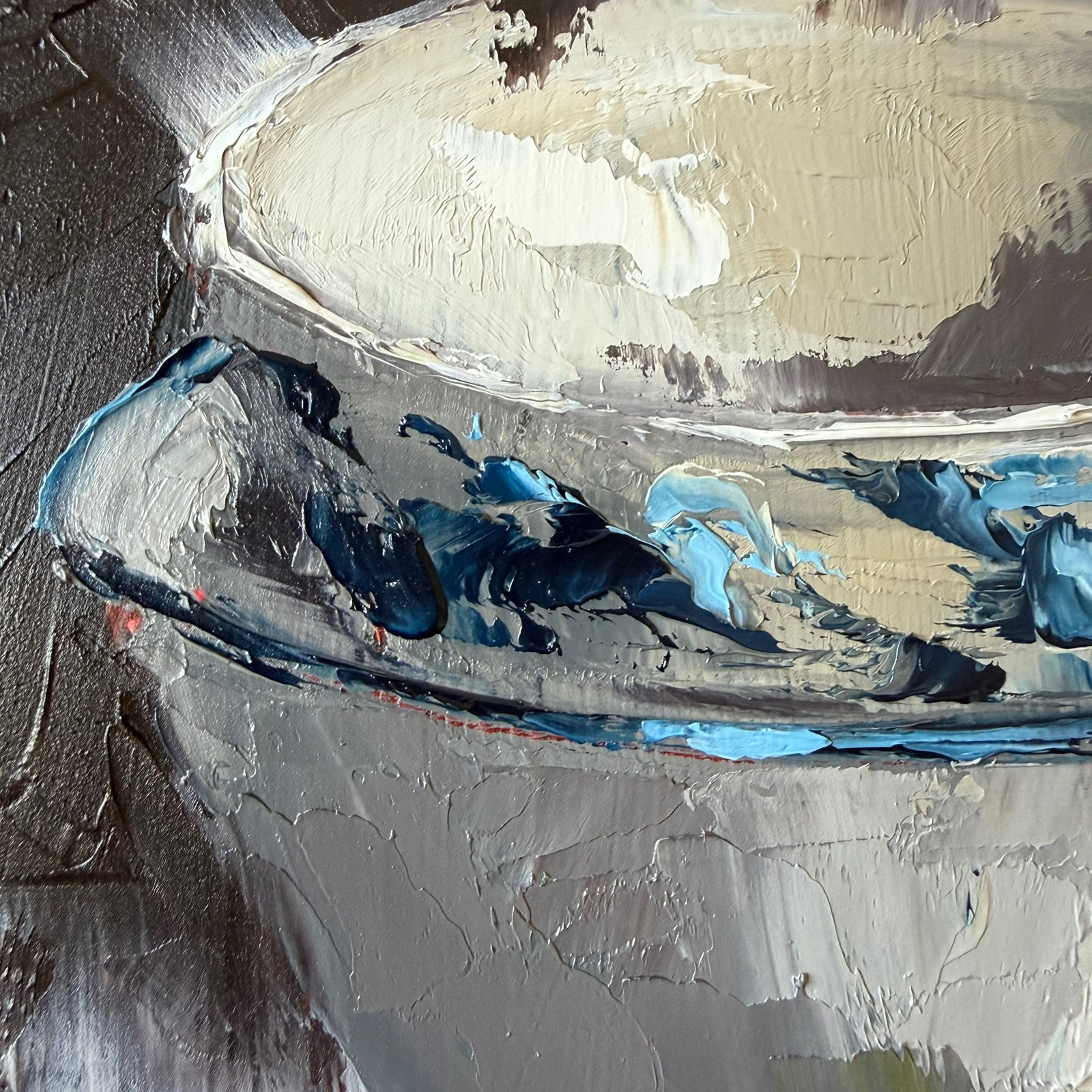 Delft still life with lemon