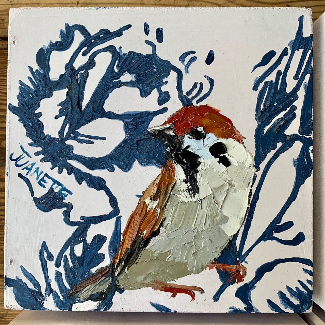 Quartet of Sparrows 1