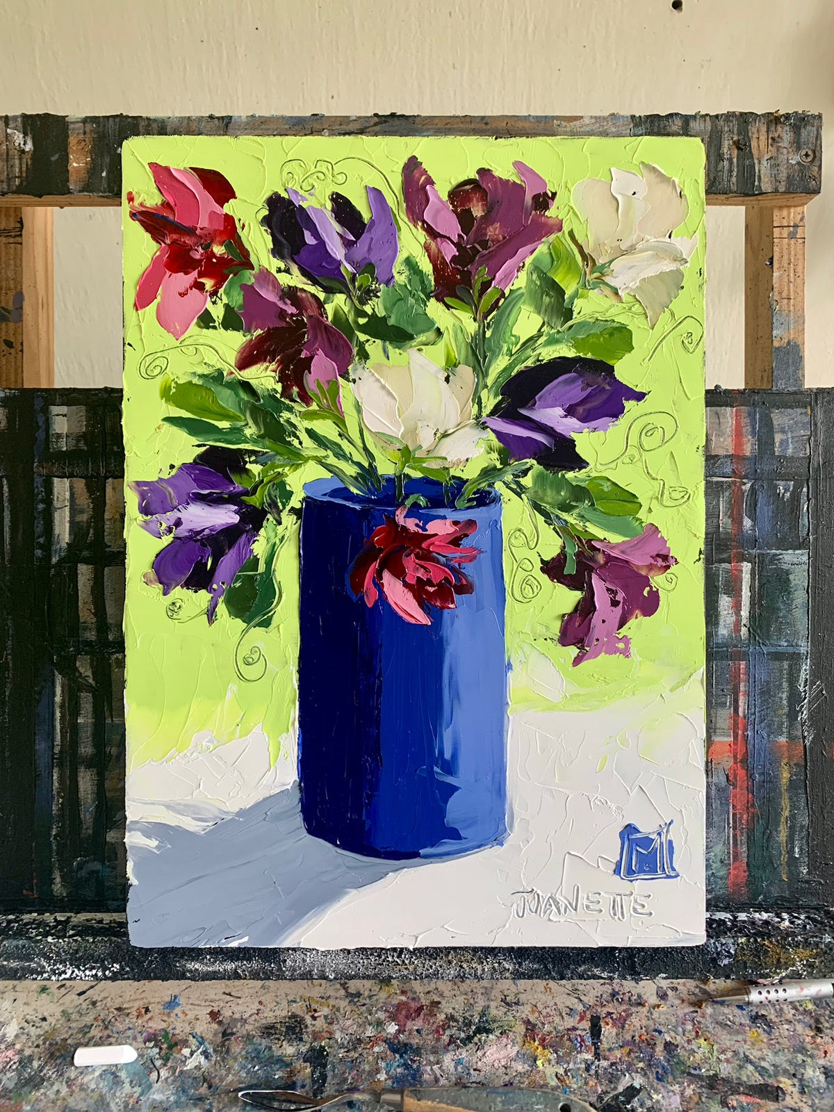 Sweetpeas in bright light