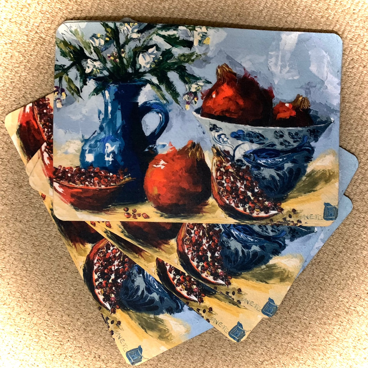 Placemat - Pomegranate stillife