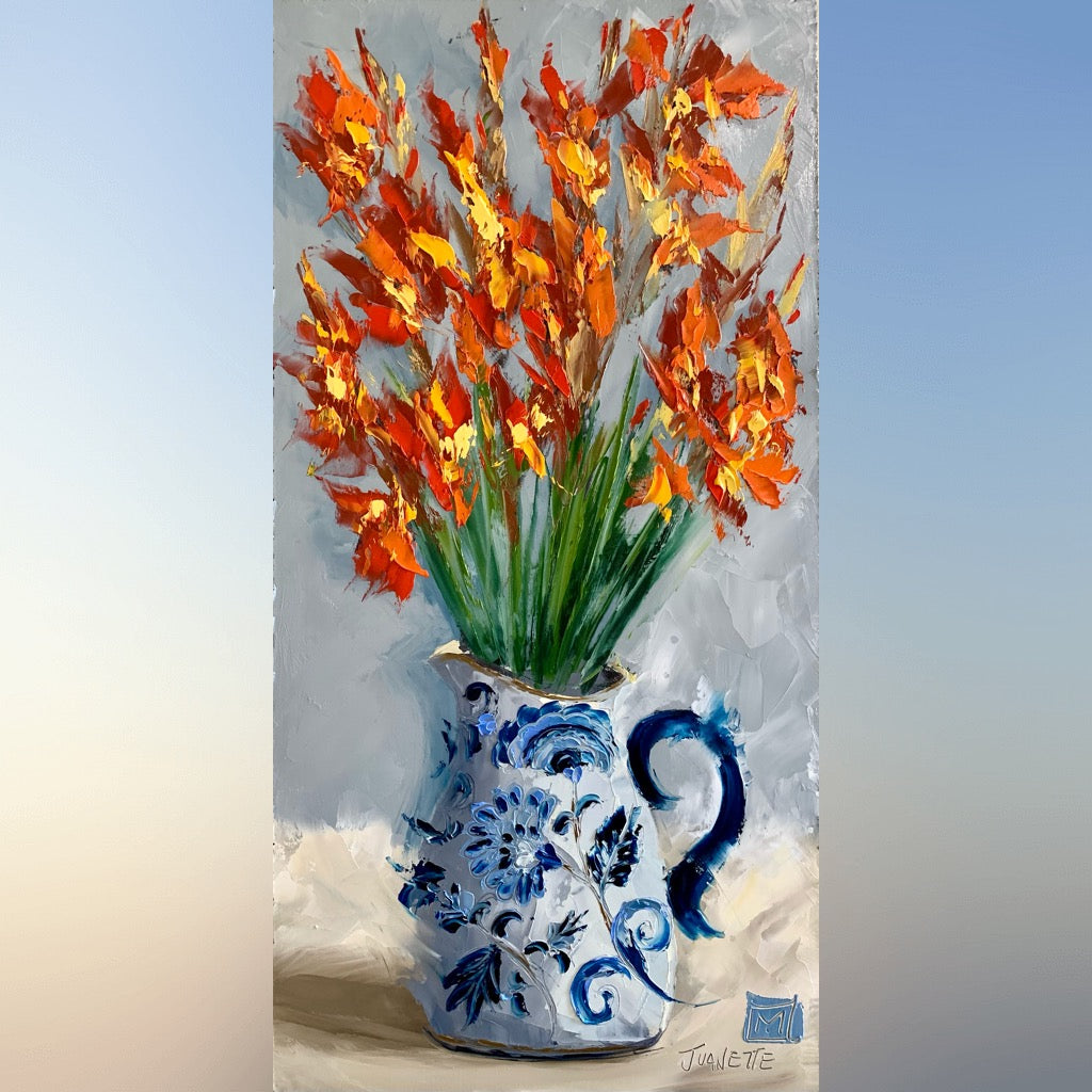 Gladiolus in delft