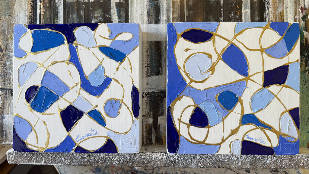 Contemporary Impasto (set of two)