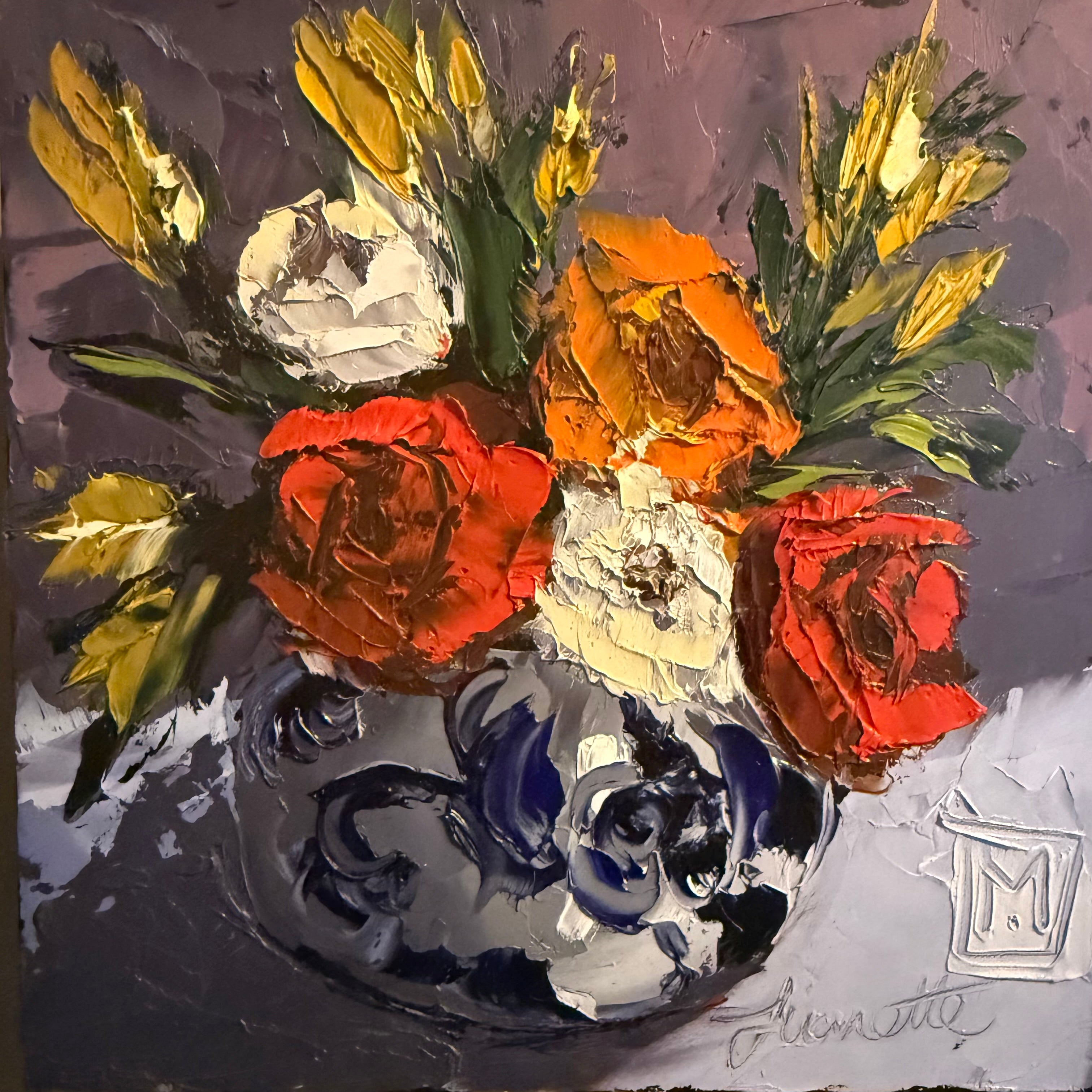 Impasto roses 1