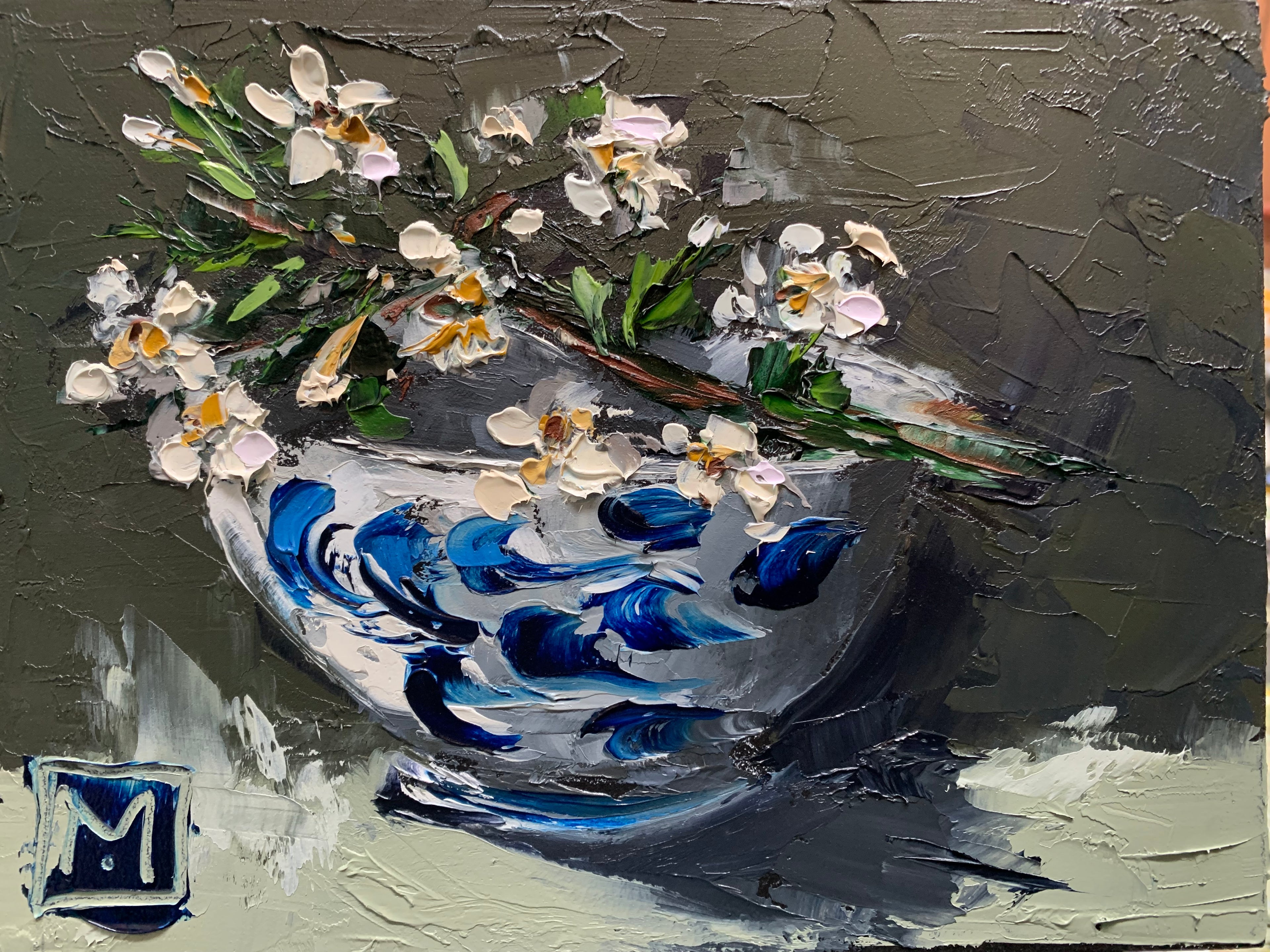 Blossoms in delft (set of two)