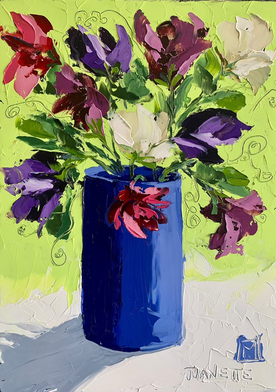 Sweetpeas in bright light
